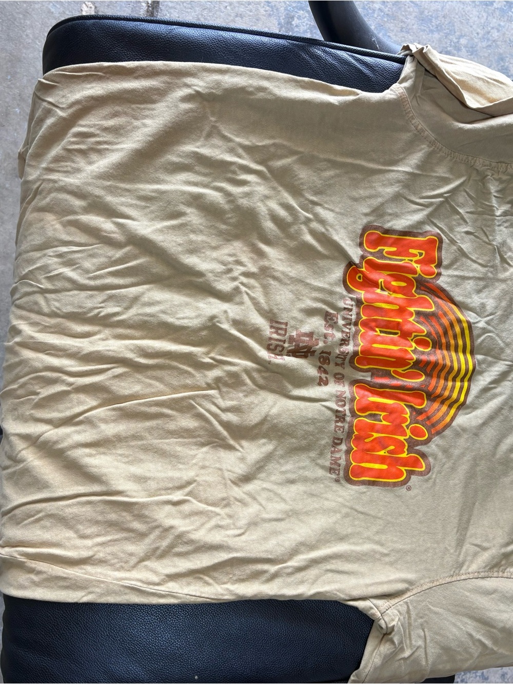 GAP Kids Cream Tee with Retro Orange and Yellow Graphic